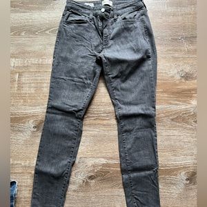 Grey straight leg jeans, worn once